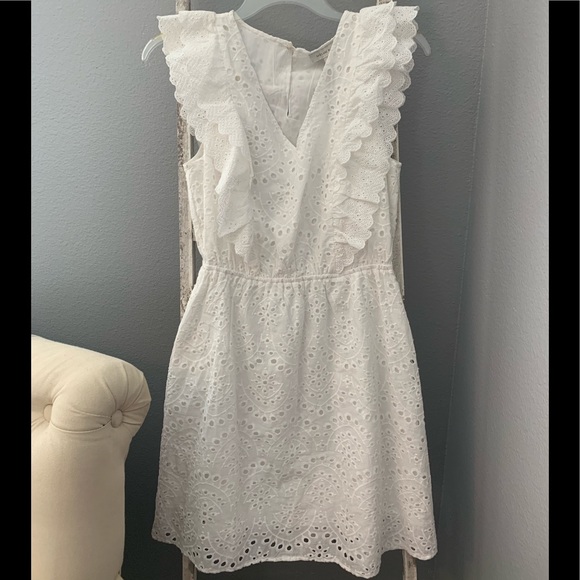 Skies Are Blue white eyelet ruffle western dress - Picture 2 of 5